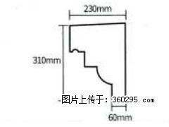 产品分解图型 - 檐口线，型号：SX311-YK-3，规格：230x310mm(3) - 泸州三象EPS建材 luzhou.sx311.cc